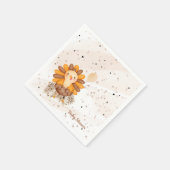 Little Turkey Baby Shower Erntedank Serviette (Ecke)