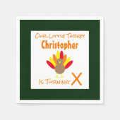 Little Turkey Birthday Serviette (Vorderseite)