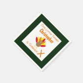 Little Turkey Birthday Serviette (Ecke)