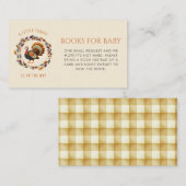Little Turkey Books for Baby Fall Baby Shower Begleitkarte (Vorne/Hinten)