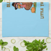 Little Turkey Chef Towel – Thanksgiving Gift Geschirrtuch (Gefaltet)