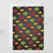 Little Turkey Fall Erntedank 1. Geburtstag Dankeskarte (Rückseite)