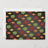 Little Turkey Fall Erntedank 1. Geburtstag Foto Einladung (Rückseite)