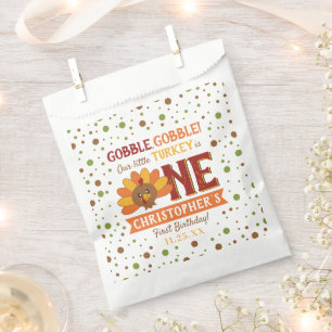 Little Turkey Fall Erntedank 1. Geburtstag Geschenktütchen