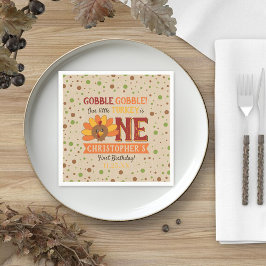 Little Turkey Fall Erntedank 1. Geburtstag Serviette