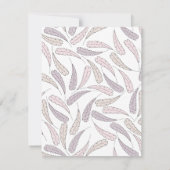 Little Turkey Girl Fall Baby Dusche Danke Karte (Rückseite)