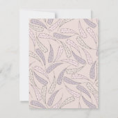 Little Turkey Girl Fall Baby Dusche Danke Karte (Rückseite)