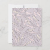 Little Turkey Girl Fall Baby Dusche Danke Karte (Rückseite)