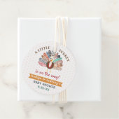 Little Turkey On The Way! Thanksgiving Baby Shower Geschenkanhänger (Beispiel)