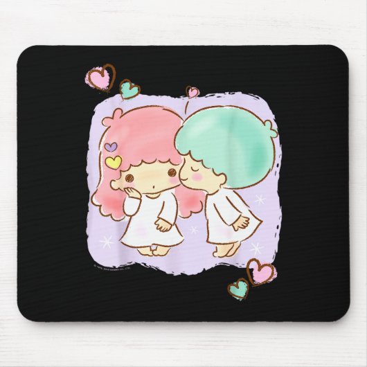 Little Twin Stars Be My Valentine Tee Shirt Mousepad (Vorne)