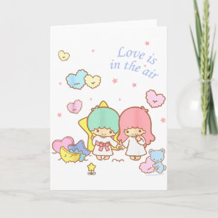 Little Twin Stars Love Is In The Air Valentins-T-S Karte