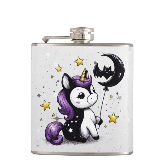 Little Unicorn Flachmann (Vorderseite)