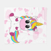 Little Unicorn Fleecedecke (Vorderseite (Horizontal))
