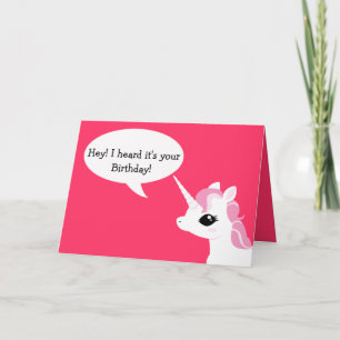 Little Unicorn Geburtstagskarte Karte