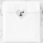 Little Unicorn Herz-Aufkleber (Tasche)