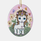 Little Unicorn Keramik Ornament (Rechts)