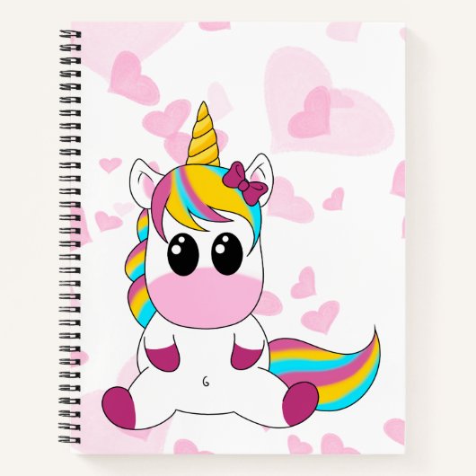 Little Unicorn Notizblock (Vorderseite)