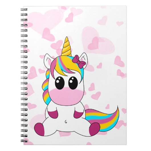 Little Unicorn Notizblock (Vorderseite)