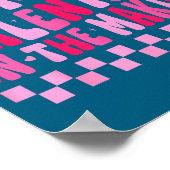 Little Valentine In The Making Valentines Day Preg Poster (Ecke)