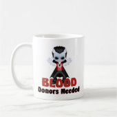 Little Vampire Blood Donors brauchte Halloween Jok Kaffeetasse (Links)