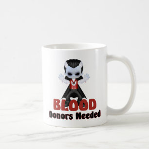 Little Vampire Blood Donors brauchte Halloween Jok Kaffeetasse