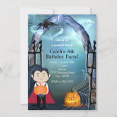Little Vampire Dracula Halloween-Party Einladungen (Vorderseite)
