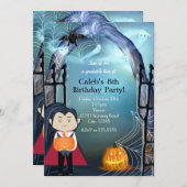 Little Vampire Dracula Halloween-Party Einladungen (Vorne/Hinten)