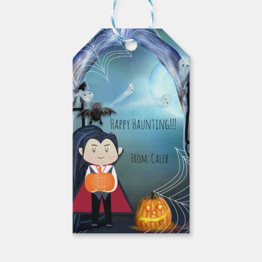 Little Vampire Dracula Halloween-Party Fevor Geschenkanhänger (Vorderseite)