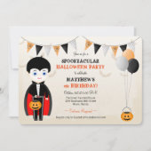 Little Vampire Halloween-Party Einladung (Vorderseite)