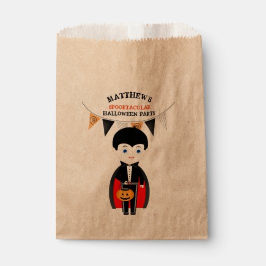 Little Vampire Halloween-Party Geschenktütchen (Vorderseite)