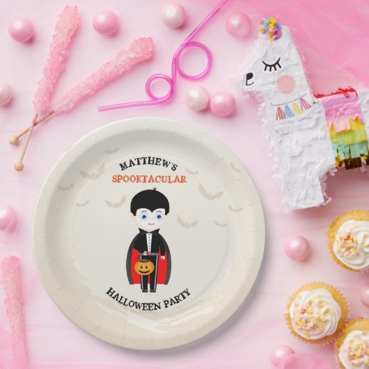 Little Vampire Halloween-Party Pappteller (Party)