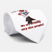 Little Vampire Nice People Funny Halloween Krawatt Krawatte (Gerollt)