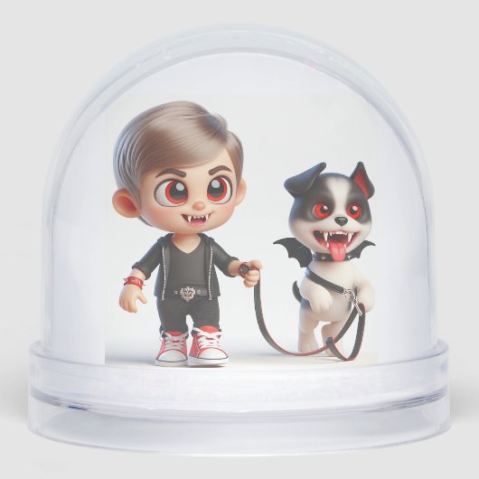 Little Vampire with a Friend, by Natasha Us Schneekugeln (Vorderseite)