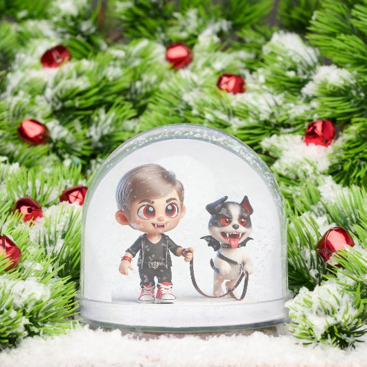 Little Vampire with a Friend, by Natasha Us Schneekugeln (Weihnachten)