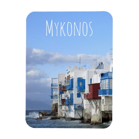 Little Venice, Mykonos, Griechenland Magnet (Vertikal)