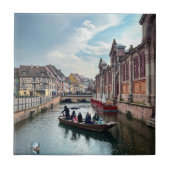 Little Venice River Boat Fliese (Vorderseite)