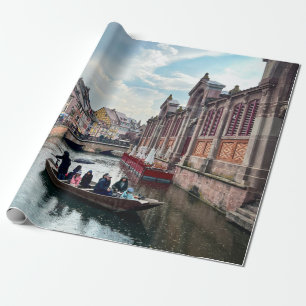 Little Venice River Boat Geschenkpapier