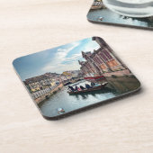 Little Venice River Boat Getränkeuntersetzer (Linke Seite)