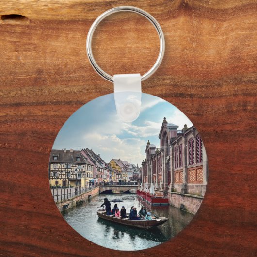 Little Venice River Boat Schlüsselanhänger (Vorderseite)