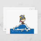 Little Viking Boy Postkarte (Vorne/Hinten)