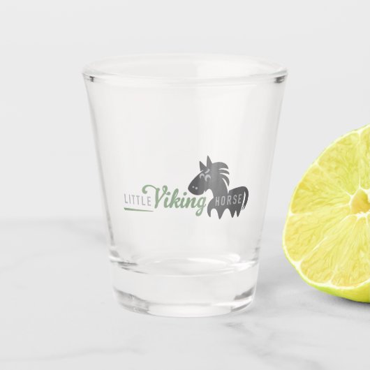 Little Viking Horse Shot Glass Schnapsglas (Vorderseite)
