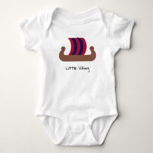 Little Viking Ship Baby Jersey Bodysuit Strampler