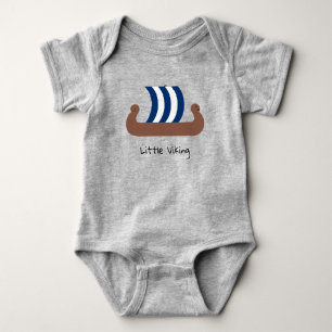 Little Viking Ship Baby Jersey Bodysuit Strampler