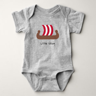 Little Viking Ship Baby Jersey Bodysuit Strampler