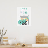 Little Viking Wall Art Poster (Küche)