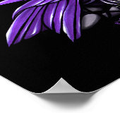"Little Violet Lily" Gothic Butterfly Fairy Poster (Ecke)