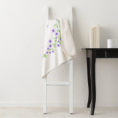 Little Violet Watercolor Blossoms Kranz Sherpadecke (Beispiel)