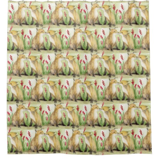 Little Vixens Duschvorhang (Vorderseite)