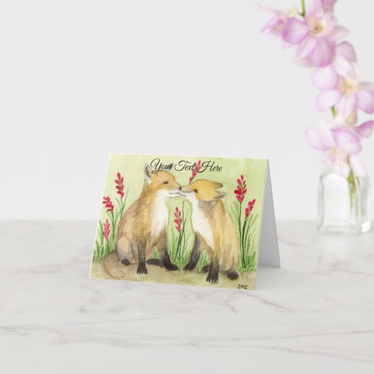 Little Vixens Karte (Orchidee)