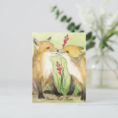 Little Vixens Postkarte (Stehend Vorderseite)